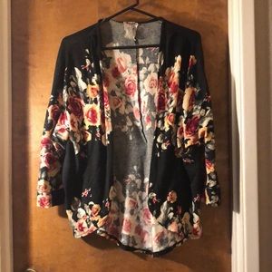 Floral shrug style top
